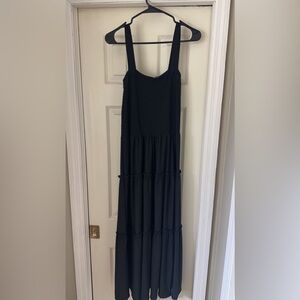 Black maxi dress